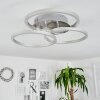 XENA Ceiling Light LED matt nickel, 1-light source, Remote control