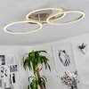 XENA Ceiling Light LED matt nickel, 1-light source, Remote control