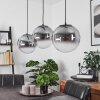 CERCADO Pendant Light black, 3-light sources