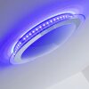 Vittangi Ceiling Light LED chrome, 1-light source, Remote control, Colour changer