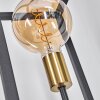 WODEN Floor Lamp brass, black, 3-light sources