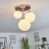 COCHUNA Ceiling Light matt nickel, 3-light sources