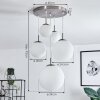 COCHUNA Pendant Light matt nickel, 5-light sources