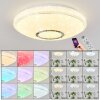 AUXERRE Ceiling Light LED white, 2-light sources, Remote control, Colour changer