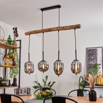 VERBANIA Pendant Light Ecru, black, 4-light sources