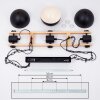 CHETCO Pendant Light brown, black, 3-light sources
