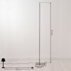 MINACAR Floor Lamp LED matt nickel, 1-light source, Remote control, Colour changer