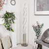 GAMSEN Floor Lamp LED matt nickel, 3-light sources, Remote control, Colour changer