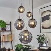 VOLUNTAD Pendant Light black, 5-light sources