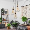 CENOVA Pendant Light brass, black, 3-light sources