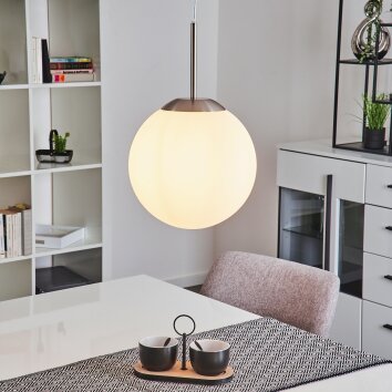 COCHUNA Pendant Light matt nickel, 1-light source