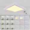 TELSEN Ceiling Light LED white, 2-light sources, Remote control, Colour changer