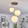 COCHUNA Pendant Light matt nickel, 3-light sources