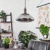 GRANEROS Pendant Light matt nickel, black, 1-light source