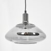 GRANEROS Pendant Light matt nickel, black, 1-light source