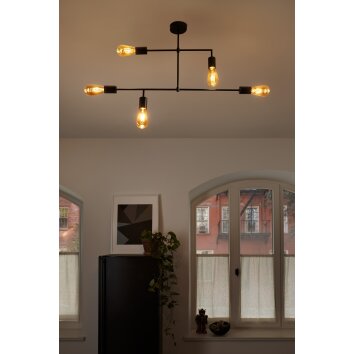 Ledvance 1906 PIPE Ceiling Light black, 5-light sources