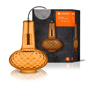 Ledvance 1906 CARVED Pendant Light black, 1-light source