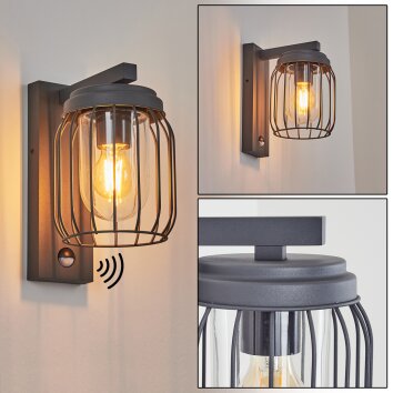 FOOTHILLS Outdoor Wall Light anthracite, 1-light source, Motion sensor