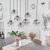 LEISSIGEN Pendant Light Oxidised Silver, 7-light sources