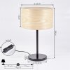 FLEURIOT Table lamp black, 1-light source