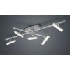 Reality Bondy Ceiling Light LED matt nickel, 5-light sources, Remote control, Colour changer