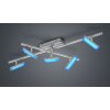 Reality Bondy Ceiling Light LED matt nickel, 5-light sources, Remote control, Colour changer