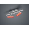 Reality Bondy Ceiling Light LED matt nickel, 2-light sources, Remote control