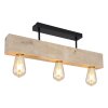 Globo ADALIE Ceiling Light Light wood, black, 3-light sources