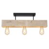 Globo ADALIE Ceiling Light Light wood, black, 3-light sources