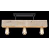 Globo ADALIE Ceiling Light Light wood, black, 3-light sources