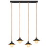 Globo DIANA Pendant Light Ecru, black, 4-light sources