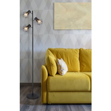 Globo PRISKA Floor Lamp black, 3-light sources