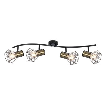 Globo PRISKA Ceiling Light black, 4-light sources