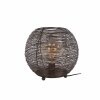 LEEVILLE Table lamp matt nickel, black, 1-light source
