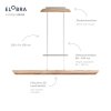 Elobra COLOMBIA Pendant Light LED Ecru, 1-light source