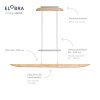 Elobra COLOMBIA Pendant Light LED Ecru, 1-light source