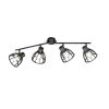 Fischer & Honsel TILDA Ceiling Light black, 4-light sources