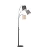 Fischer & Honsel SHADE Floor Lamp black, 3-light sources