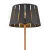 Globo LUNA Floor Lamp Wood like finish, black, 1-light source