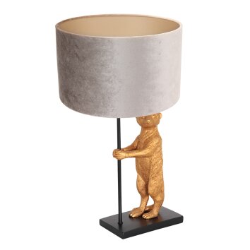 Steinhauer ANIMAUX Table lamp gold, black, 1-light source