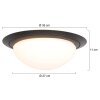 Steinhauer IKARO Ceiling Light LED black, 1-light source