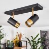 CAMPANAS Ceiling Light brass, black, 2-light sources
