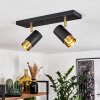 CAMPANAS Ceiling Light brass, black, 2-light sources
