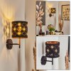TRASANCOS Wall Light black, 1-light source