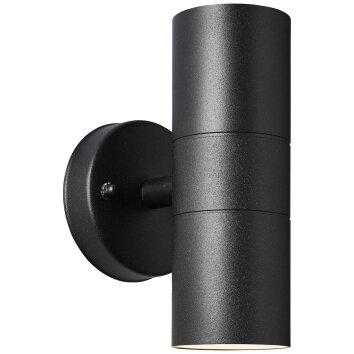 Brillliant Traver Outdoor Wall Light black, 2-light sources