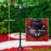 MURTO lamp post black, 3-light sources