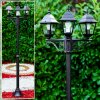 MURTO lamp post black, 3-light sources