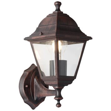 Brillliant Nissie Outdoor Wall Light brown, 1-light source