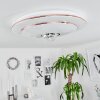 LINDERO Ceiling Light LED white, 2-light sources, Remote control, Colour changer