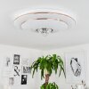 LINDERO Ceiling Light LED white, 2-light sources, Remote control, Colour changer